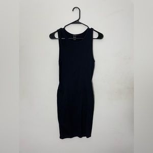NWOT Forever 21 Black Ribbed Bodycon Dress
